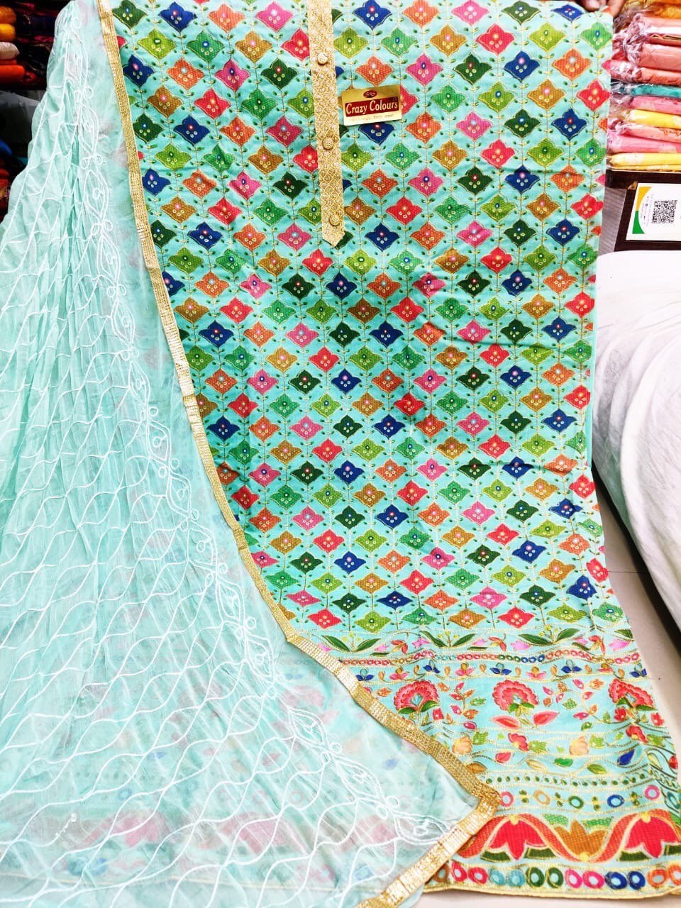Printed dress material