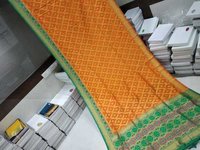 Banarasi Saree Orange With Green