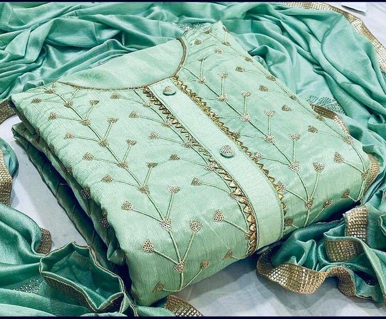 Chanderi ladies suit