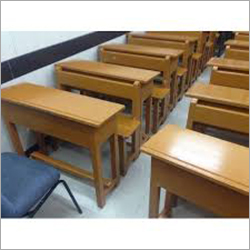 Brown School Wooden Bench