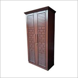 2 Door Wooden Wardrobe - Sheesham & Sagwan, Polished Finish | Durable, Eco-Friendly Indoor Furniture