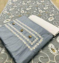 Semi stiched dress material