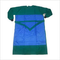 Blue-green Hospital Ot Gown With Macintosh