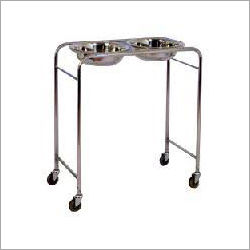 Hospital Double Wash Basin Trolley