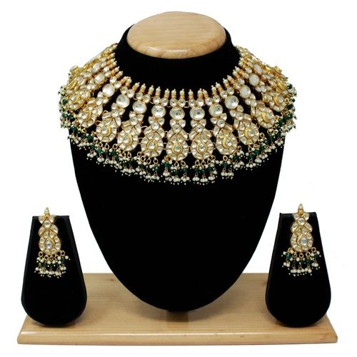 Gold Plated Kundan Necklace Set