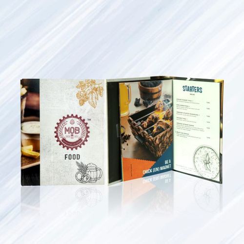 PU Leather Restaurant Menu