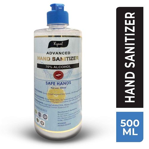 Liquid Ryaal 70% Alcohol Based Advanced Hand Sanitizer - 500 Ml