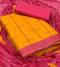 Cotton unstitched dress material