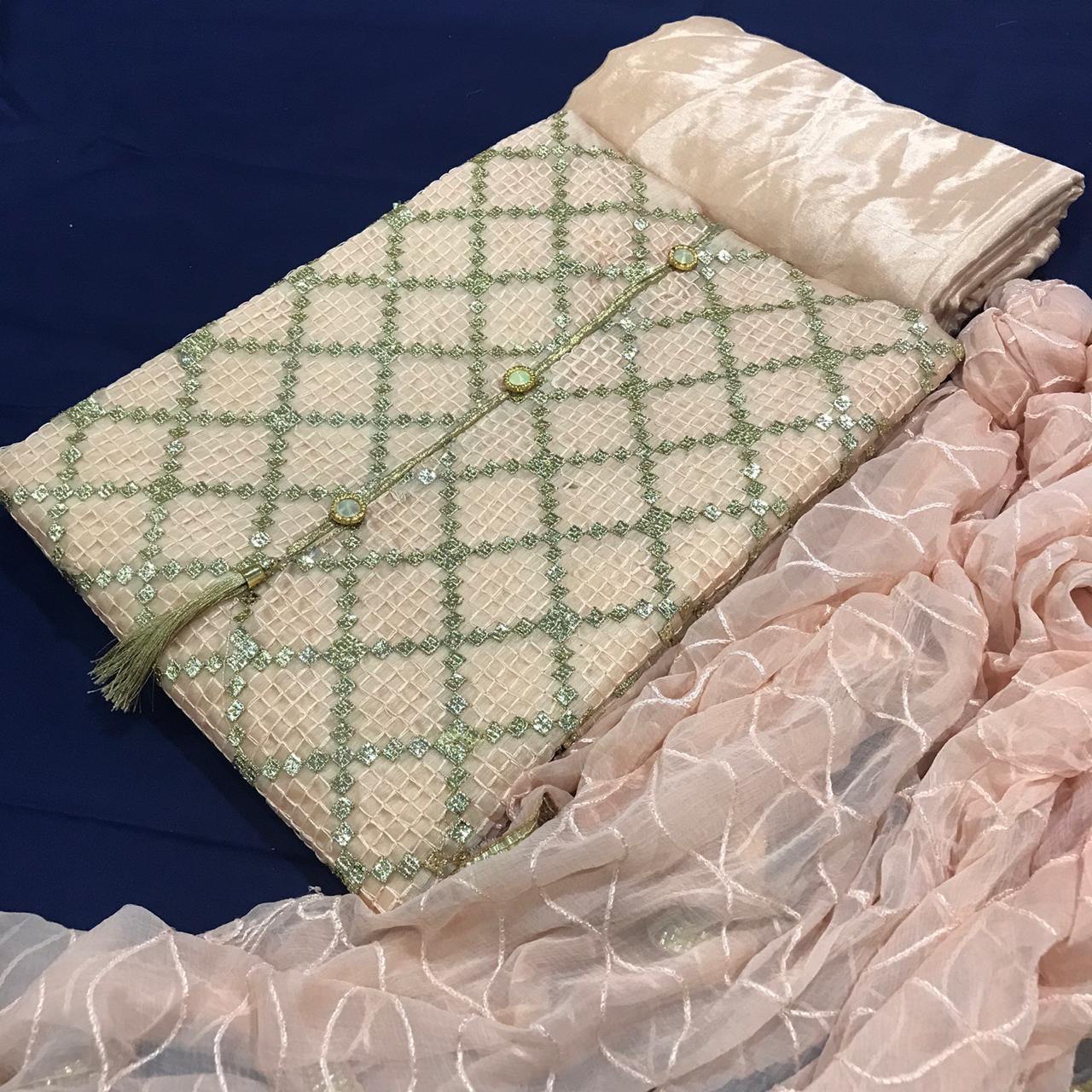Wedding wear dress material
