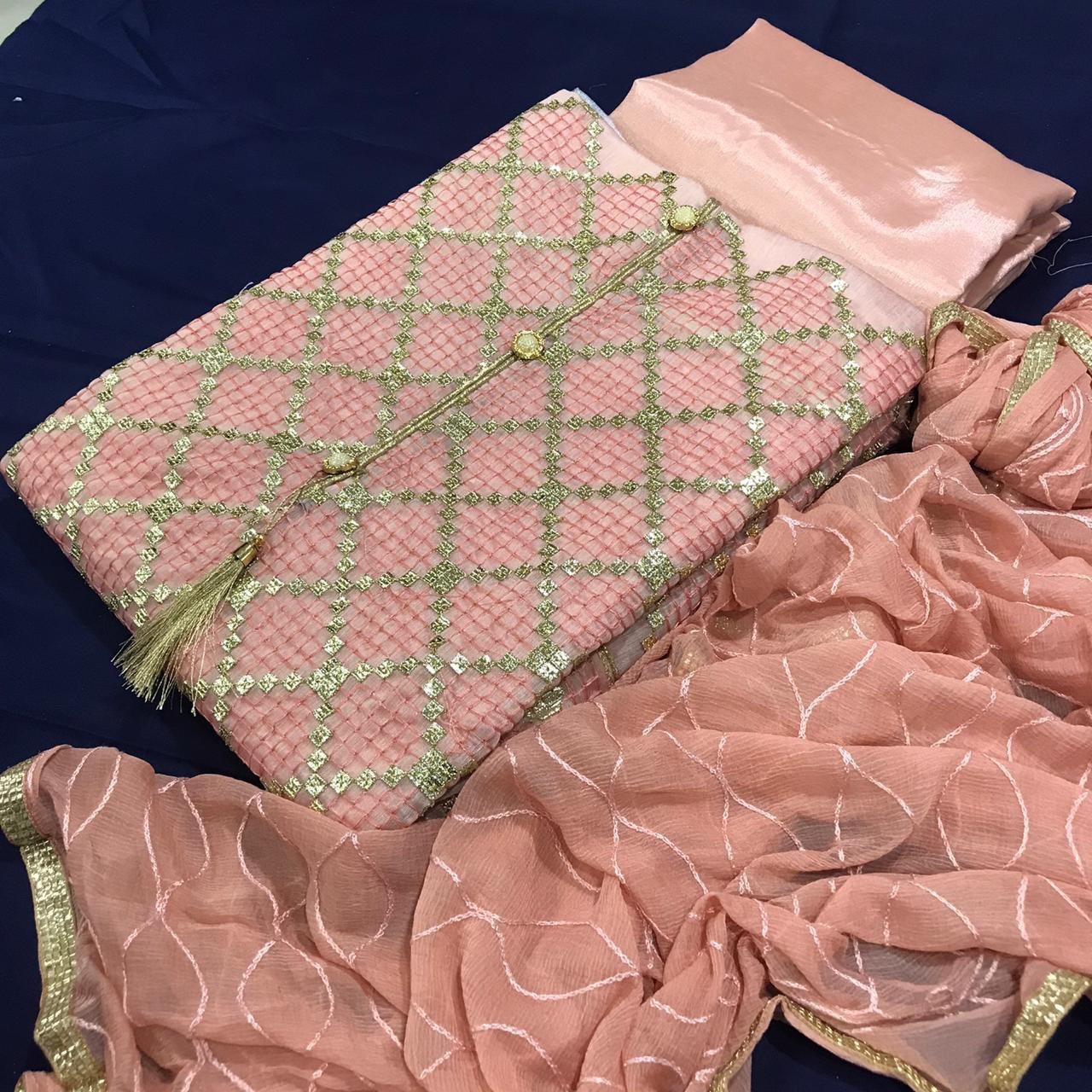 Wedding wear dress material