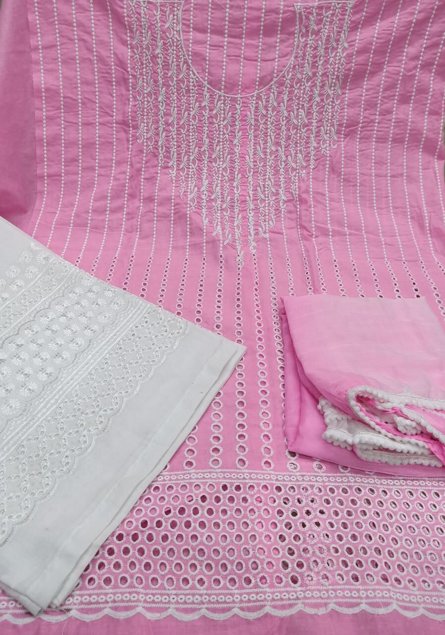Heavy chikan work dress