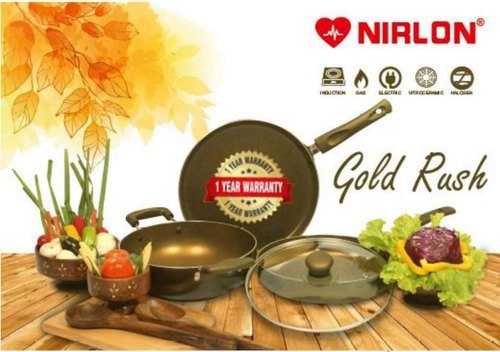 Nirlon Gold Rush Cookware Gift Set