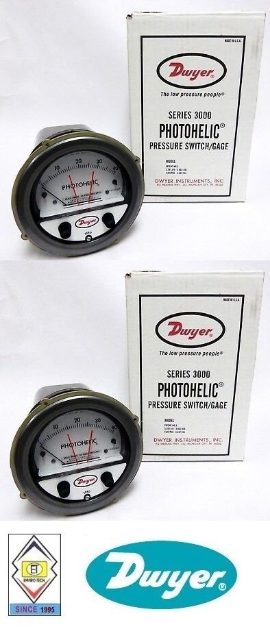 Dwyer A3300-0 Photohelic Pressure Switch Gauge Range .25-0-.25 Inch w.c