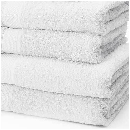 White Cotton Bath Towel - 100% Cotton, 30x60 Inch , Quick Dry Feature, Ideal for Home and Hotel Use, Suitable for All Age Groups