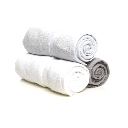 Spa Cotton Bath Towel - 100% Cotton, 27x54 Inch, White and Grey Colors - Quick Dry, Regular Size, Suitable for Adults, Children, and Seniors