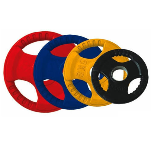 Rubber Coated Plates 3 Cut Colored