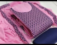 LADIES DRESS MATERIAL SUIT