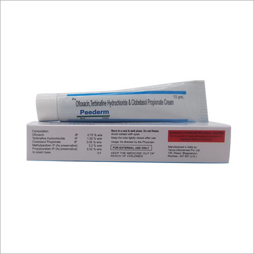 Ofloxacin Terbinafine Hydrochloride And Clobetasol Propionate Cream
