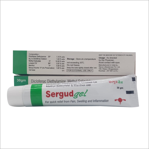 Diclofenac Diethylamine Linseed Oil Methyl Salicylate And Menthol Gel