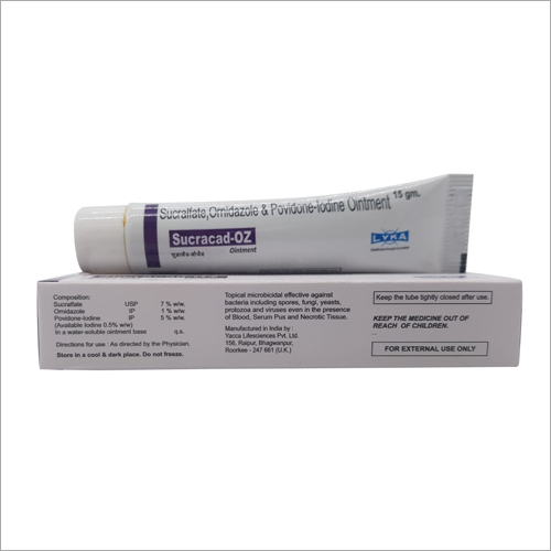 Sucralfate Ornidazole And Povidone Iodine Ointment