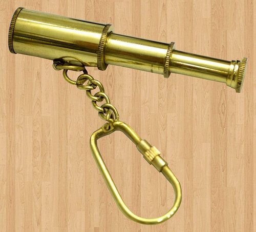 Brass Telescope Key Chain 3″ – Brass Key Chain – Nautical Gift