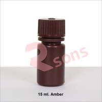 15 ml HDPE AMBER BOTTLE