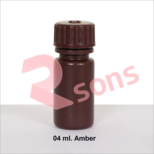 04 ml HDPE AMBER BOTTLE