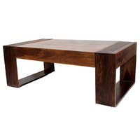 Wood Metal Coffee Table