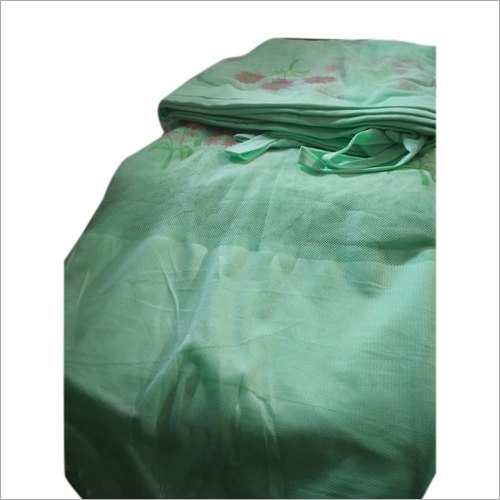Hanging Printed Mosquito Bed Net - Poly Cotton Fabric, 5L x 7W Feet, Sea Green Color, Washable with Quality Box Packaging, Ideal for Home and Outdoor Use