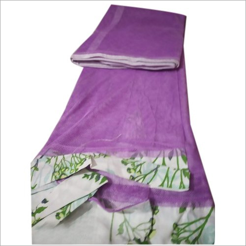 Floral Print Mosquito Bed Net - Poly Cotton, 4.5L x 6.5W Feet, Purple Color | Ideal for Home & Outdoor Use, Enhances Bedroom Aesthetics