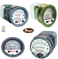 Dwyer A3301 Photohelic Pressure Switch Gauge Range .5-0-.5 Inch w.c.