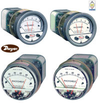 Dwyer A3301 Photohelic Pressure Switch Gauge Range .5-0-.5 Inch w.c.