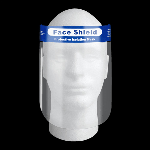 Poly Carbonate Face Shield - Polycarbonate Material 10x12 Inches Visor 3 mm Thickness 180 Degree View Angle Disposable for Unisex Use