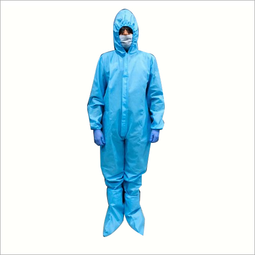 Disposable Personal Protective Coverall - Non Woven, Size M/L/XL, Sky Blue | Elastic Hood, Cuffs, and Ankles - Full Body Protection Set with Face Mask, Goggles, Gloves, Boot Covers