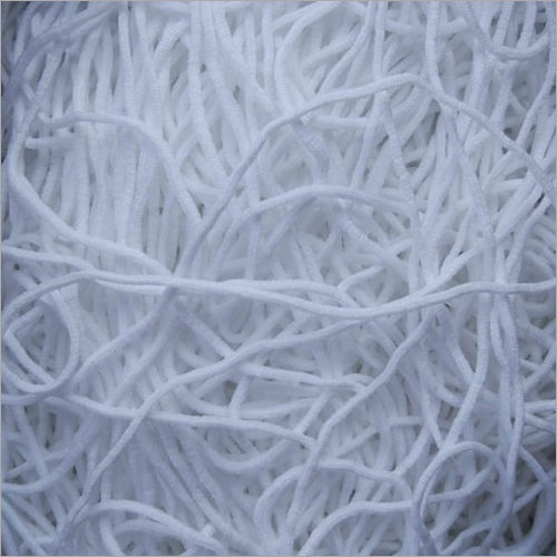 White Face Mask Earloop Elastic Cord