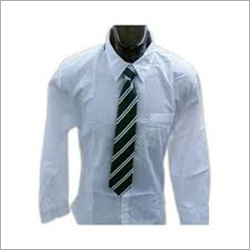 Boys School Shirt - Cotton Fabric Different Sizes White Color | Long Sleeve Polo Collar Quick Dry No Fade Washable Tear Resistant