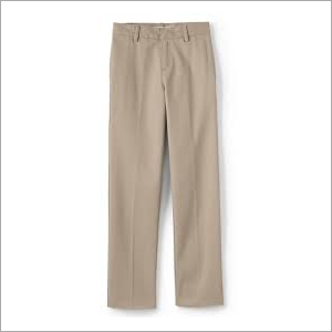 School Plain Pant - Cotton Blend, Various Lengths & Waist Sizes, Light Khaki Color | Quick Dry, Dry Clean, No Fade, Washable