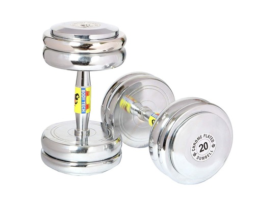 Chrome Steel L-Key Dumbbells