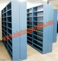 Steel Rack - Iron Material, Dark Grey Color | Powder Coated Finish For Durable Storage Solutions