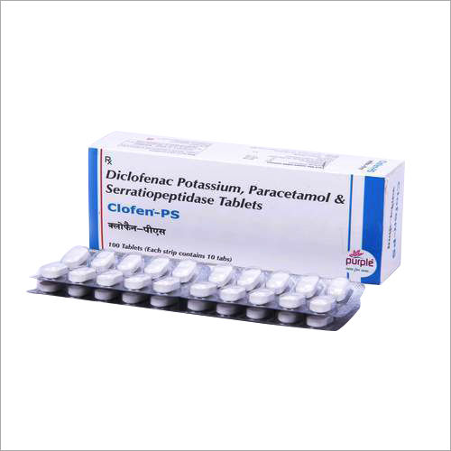 Diclofenac Potassium Paracetamol And Serratiopeptidase Tablets