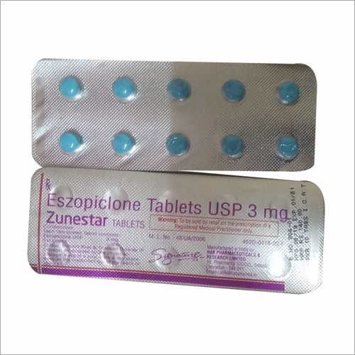 Eszopiclone 3 Mg Tablets