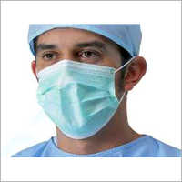 Surgical 2 Ply Face Mask - Non Woven Material, Various Sizes, Sky Blue Color | Disposable, Rectangle Shape, Ideal For Healthcare Use