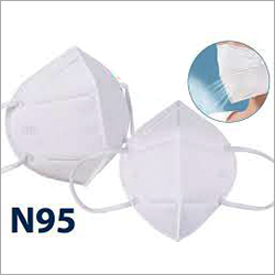 N-95 Face Mask - Non-Woven Fabric Adjustable Size Options White Color | Disposable Use Provides Protection from Harmful Particles