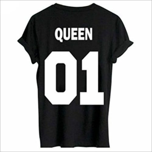 Half Sleeve Printed T-Shirt - Cotton Blend, Size: S/M/L/XL, Color: Black-White | O-Neck Collar, Short Sleeve Style, Designed for Men