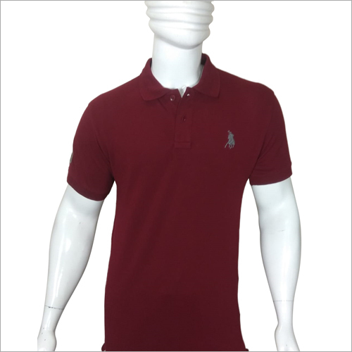 Mens Maroon Polo T-Shirt - Cotton Blend , Size L, M, S, XL | Short Sleeves, Skin-Friendly, Fade-Resistant Design for All Occasions