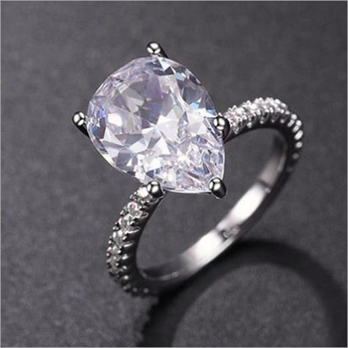 11X8Mm Pear Cut Simulated Diamond Hidden Halo Engagement 925 Sterling Silver Ring Gender: Women