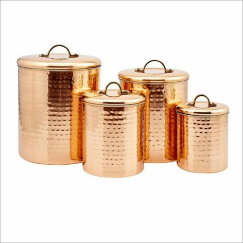 Copper Steel Canister Sets