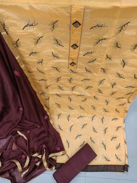 Semi stitched dress material