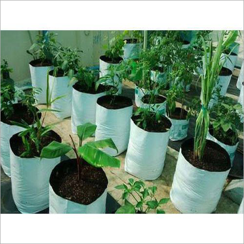Agriculture Grow Bags - Optimal Quality Material, Varied Sizes and Designs, White Color | Ideal for Nurseries, Stitched by Professionals