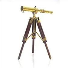 Vintage Brass Floor Standiing Telescope on Tripod Stand use DF Lens Antique Desktop Telescope for Home Decor & Table Accessory Nautical Spyglass Telescope for Navy and Outdoor Adventures